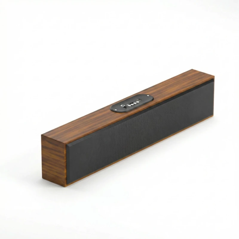 GOOJODOQ Bluetooth Speaker na Gawa sa Kahoy para sa Desk AB4084